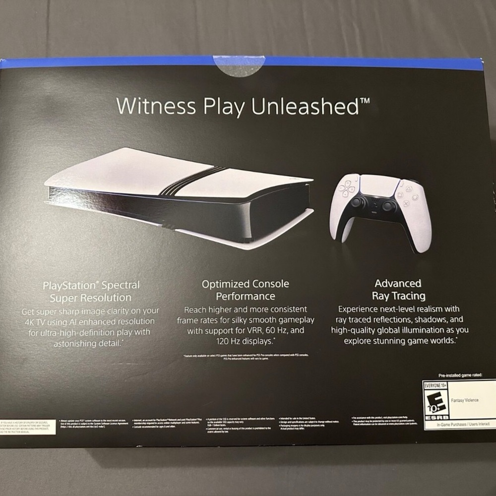 Sony PlayStation 5 Pro Console Includes PS5 Pro Console And DualSense Controller - Picture 2 of 11